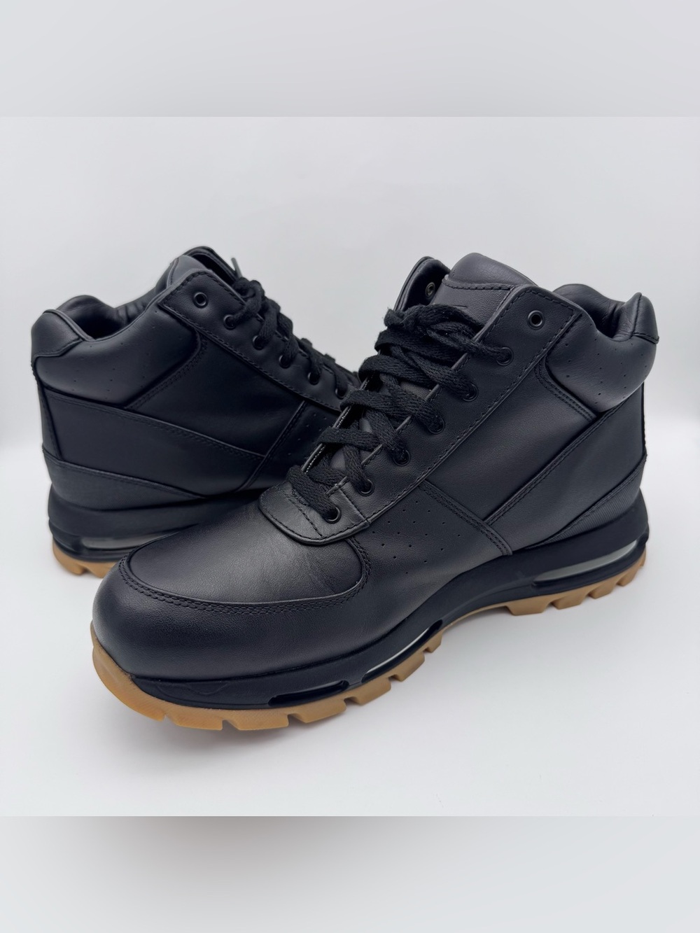 Nike Air Max Goadome ACG Black Gum Leather Boots 865031-017 Men Size 12 - Picture 7 of 12